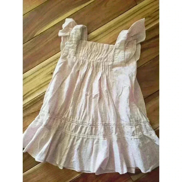 TROIZENFANTS girls SZ 18 m PINK pastel floral flutter dress Toddler - Picture 4 of 4